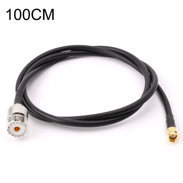 RG58 UHF Female to SMA Male Connecting Cable, Length: 100cm, Length: 100cm RG58 UHF Female to SMA Male Connecting Cable, Length: 100cm, Length: 100cm